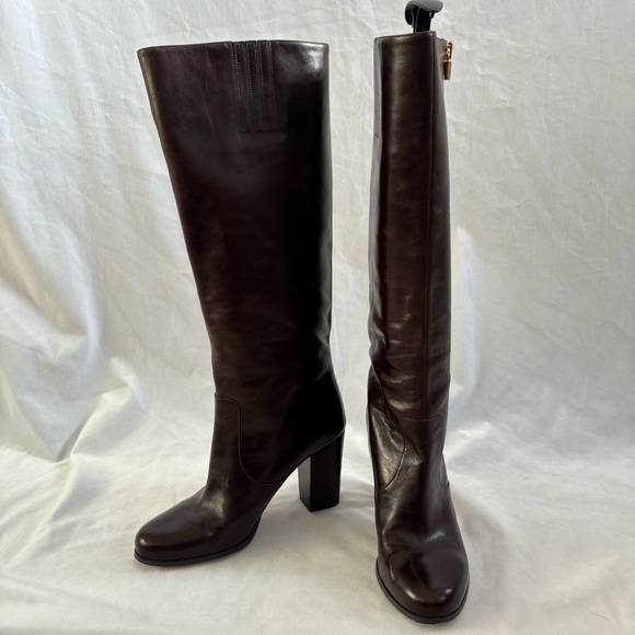 Michael Kors Knee High Tall Leather Boots - Picture 6 of 14